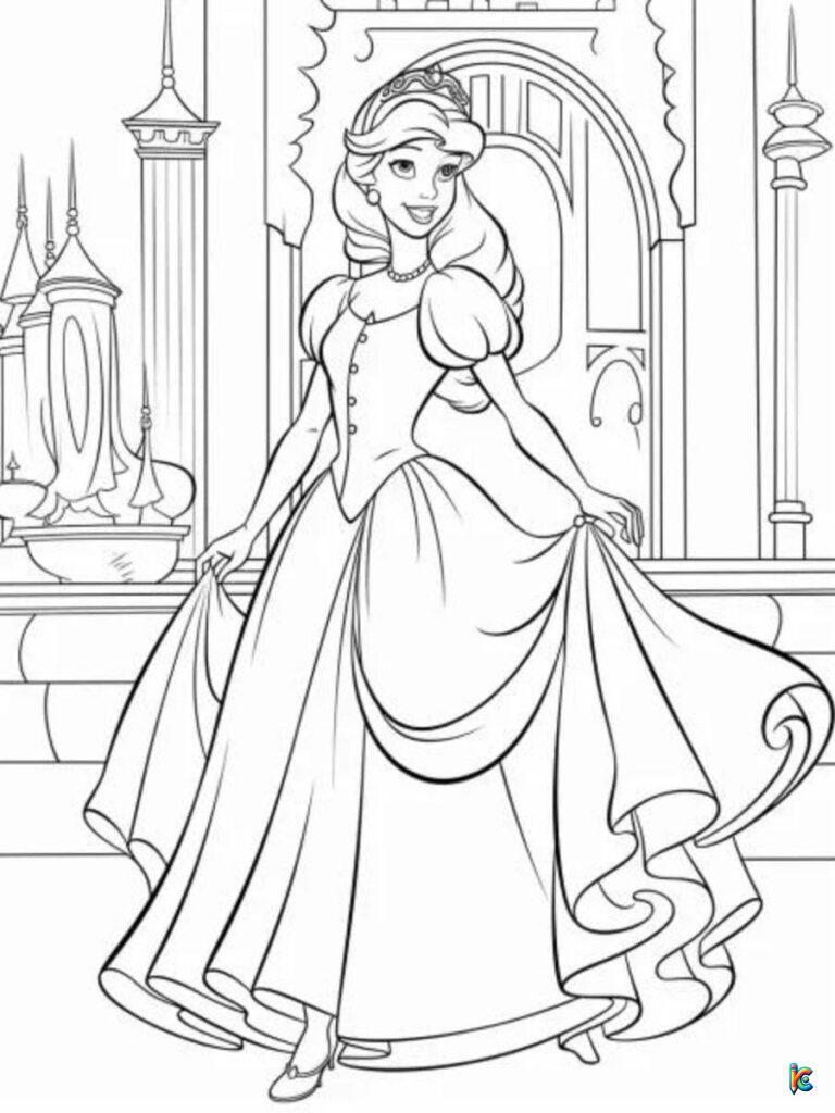 Cinderella Coloring Pages – ColoringPagesKC