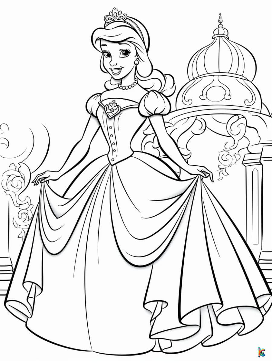 Cinderella Coloring Pages – ColoringPagesKC