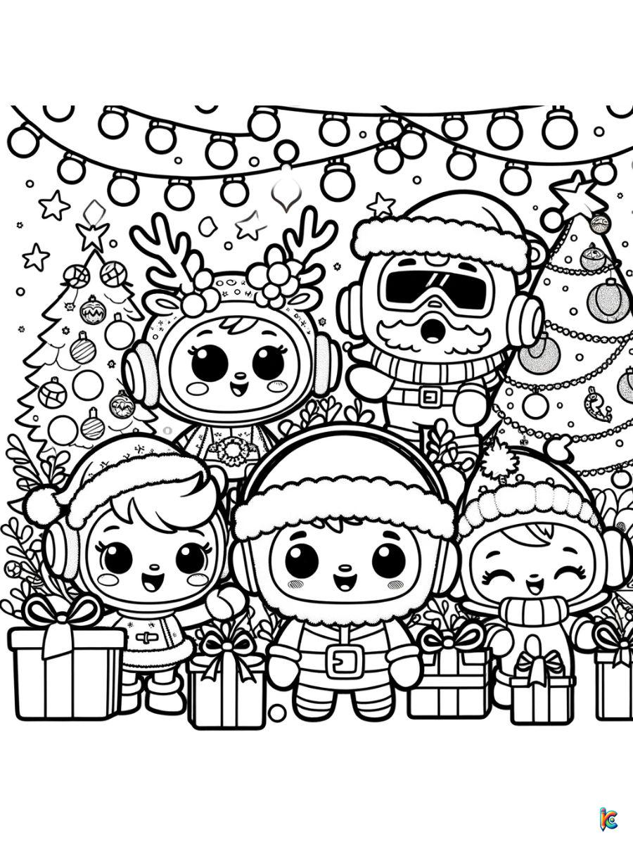 Octonauts Christmas Coloring Page