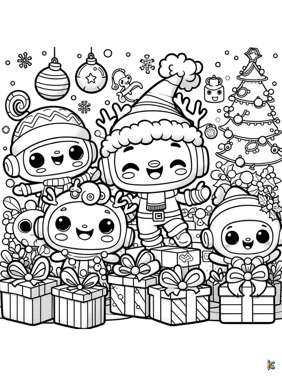 Octonauts Christmas Coloring Pages free