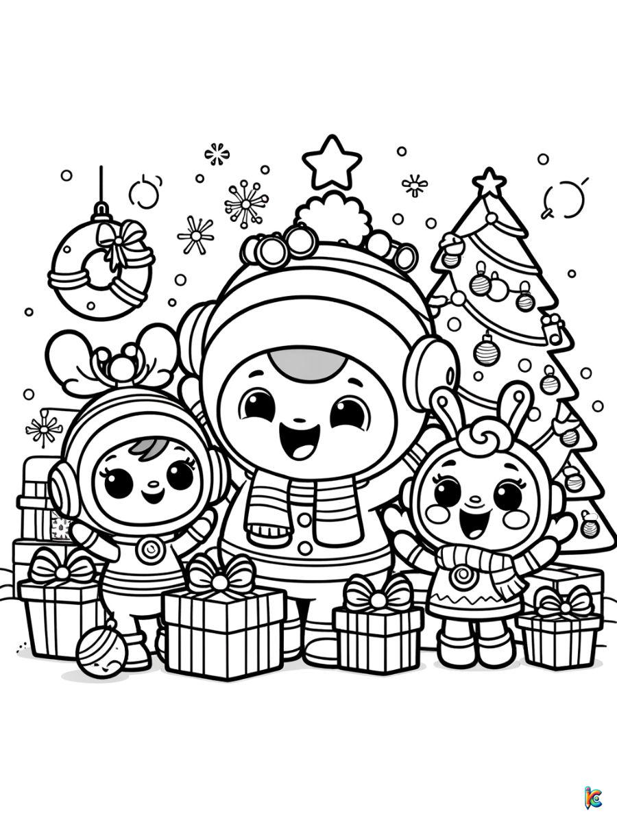 Octonauts Christmas Coloring Pages printable