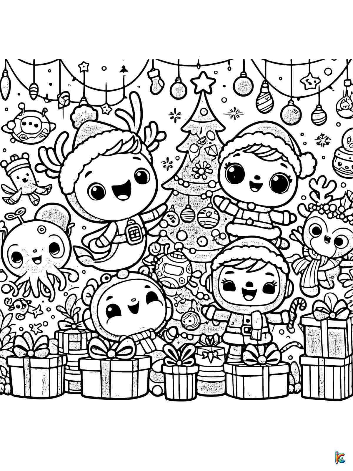 Octonauts Christmas Coloring Pages to print
