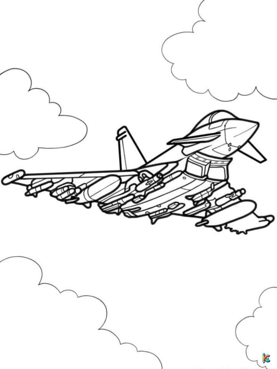 airplane coloring page for kids