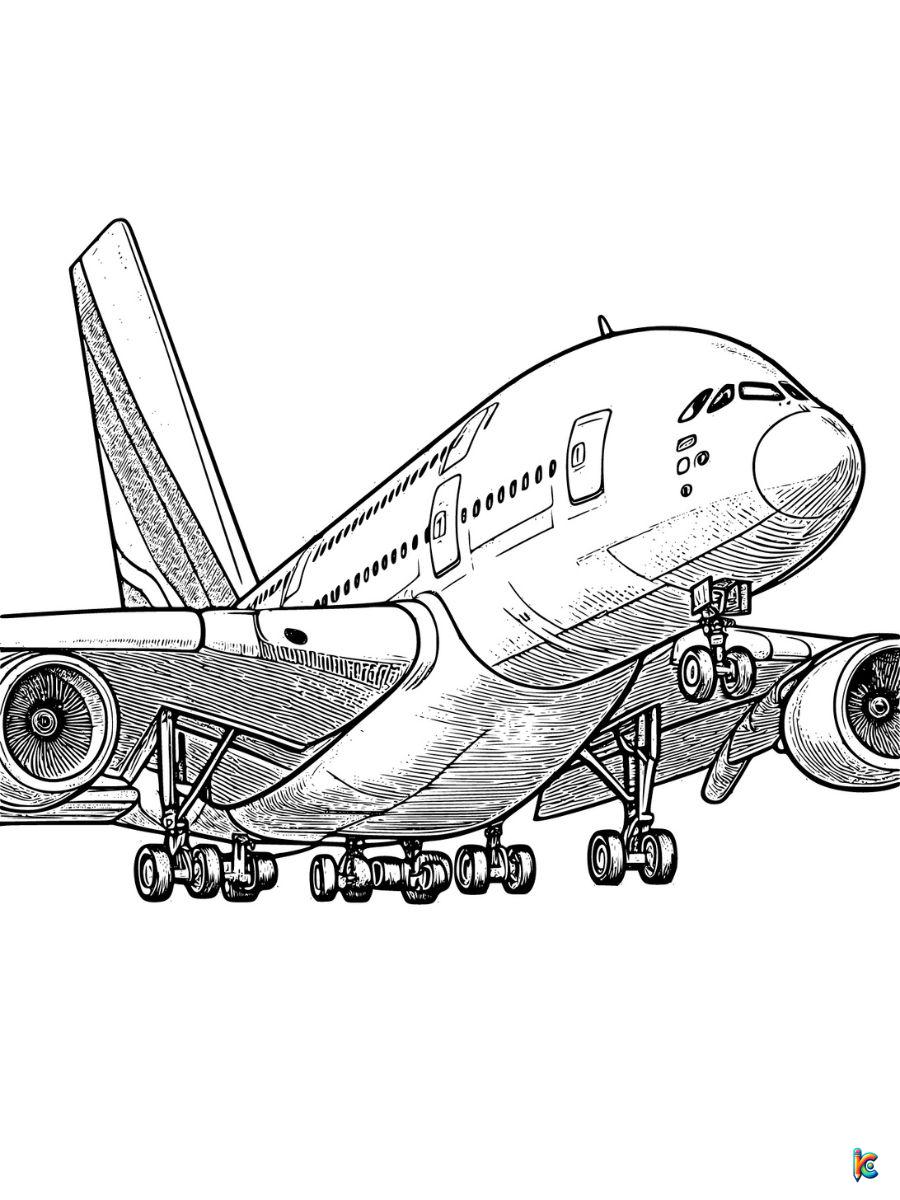 airplane printable coloring pages