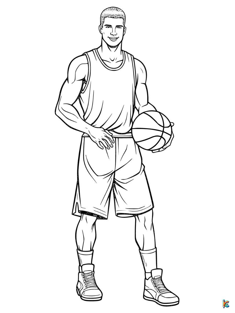 basketball players coloring pages