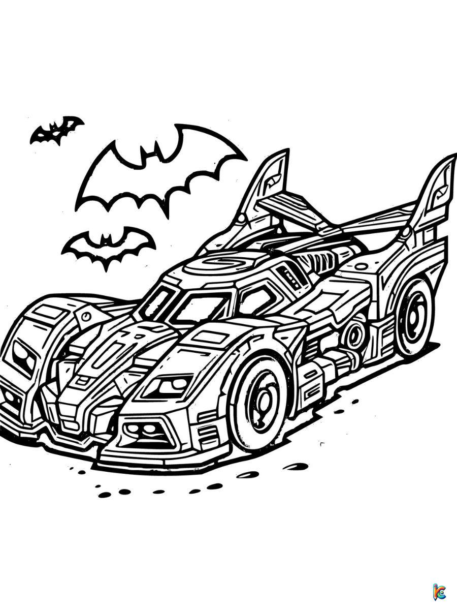 batman car coloring sheets