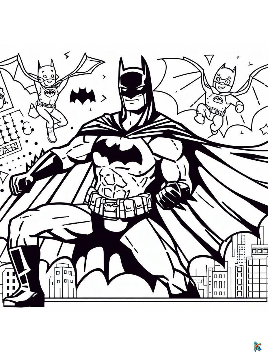 batman color page