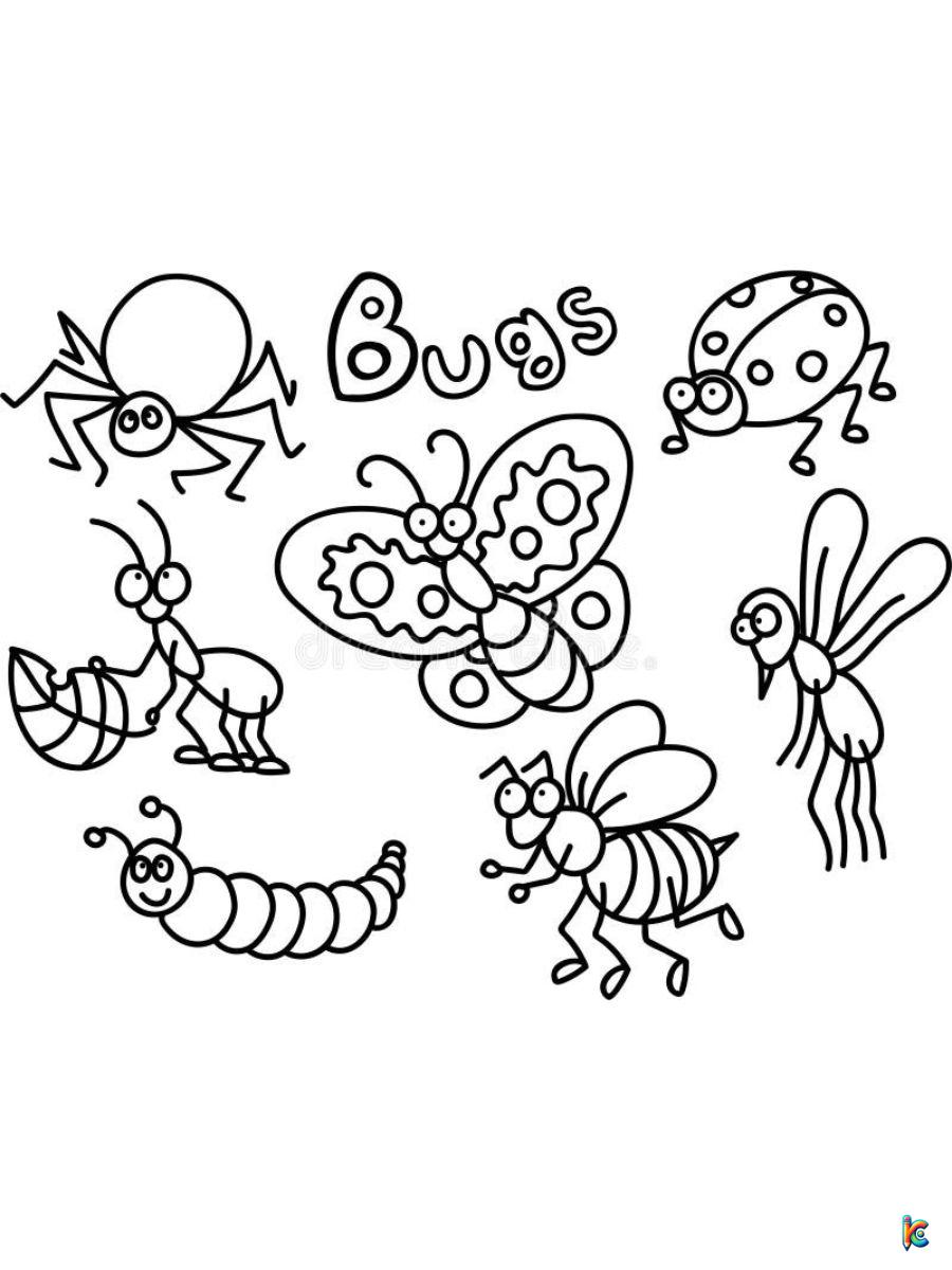 bugs coloring page