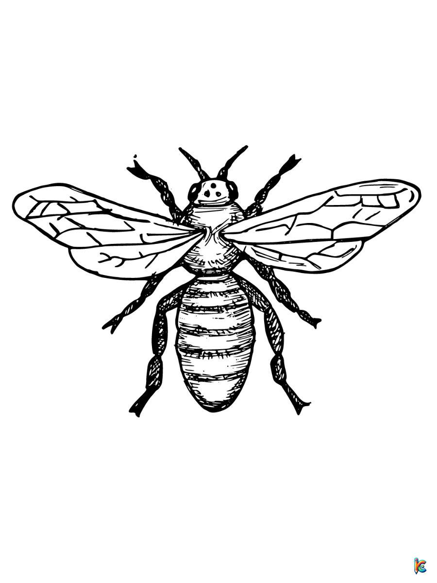 bumblebee bee coloring pages realistic