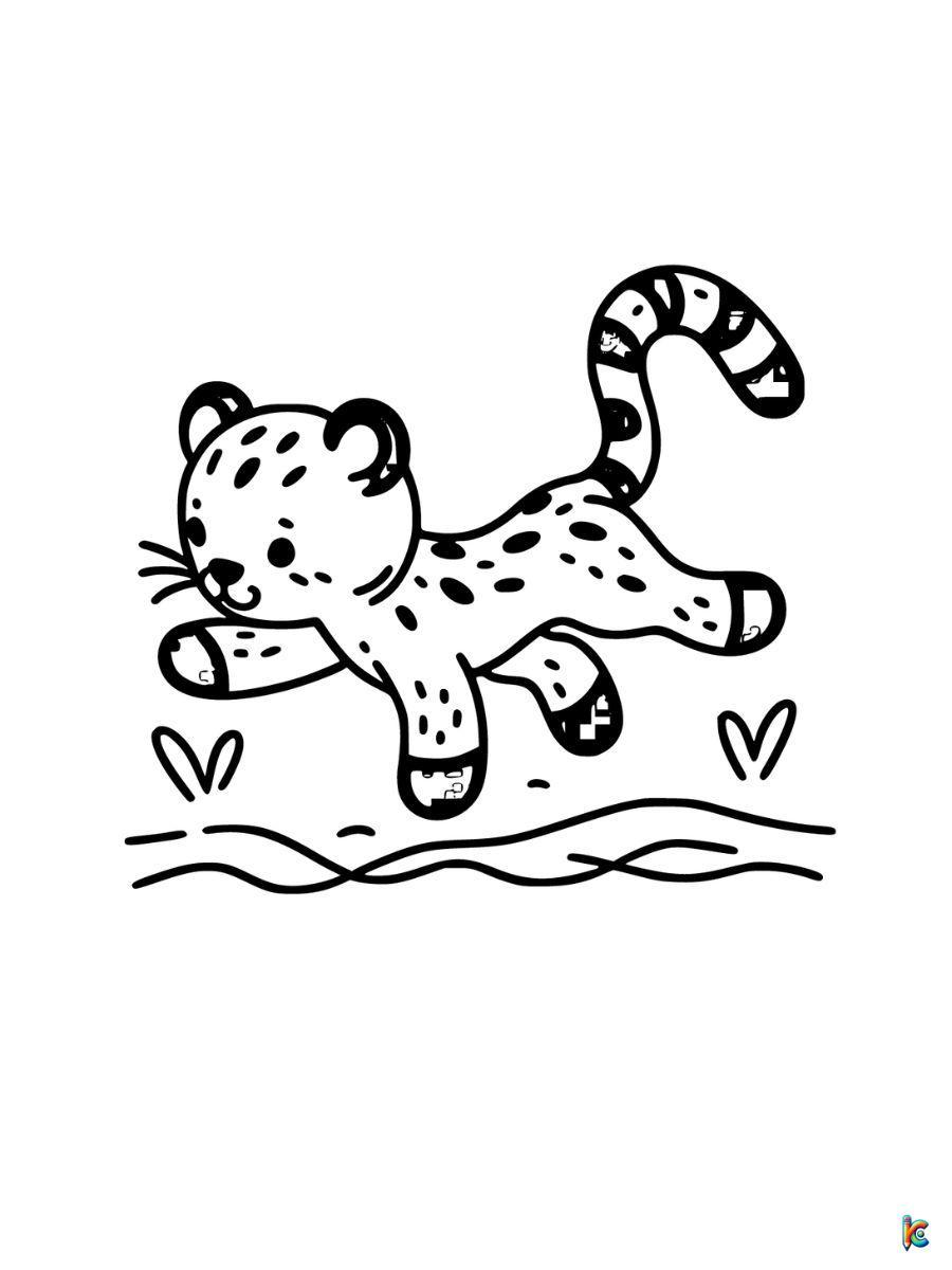 cheetah coloring sheets