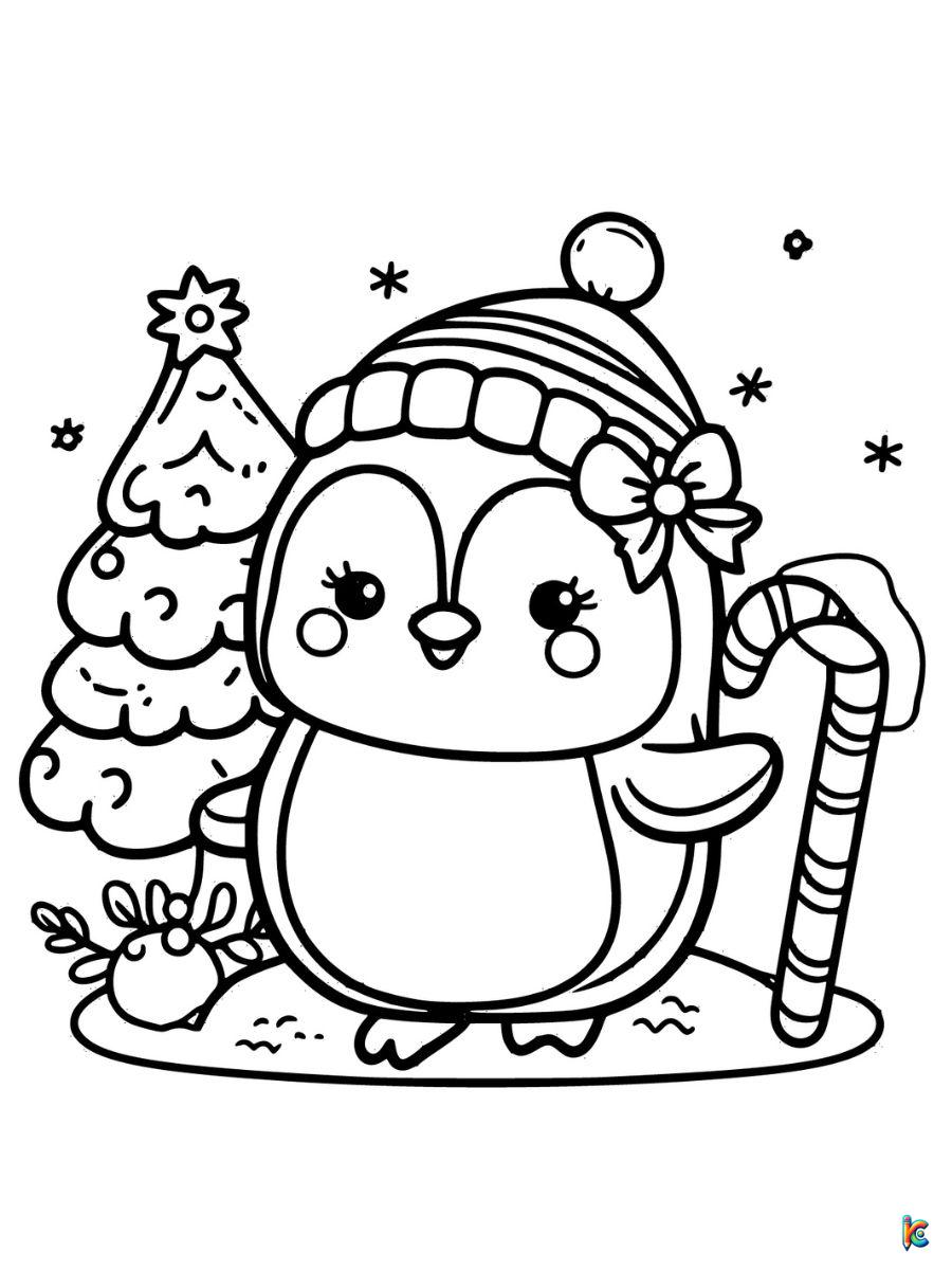 christmas coloring pages penguins