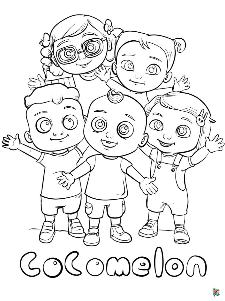 coloring book cocomelon coloring pages