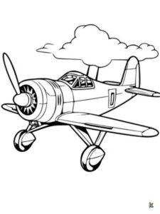 Airplane Coloring Pages – ColoringPagesKC