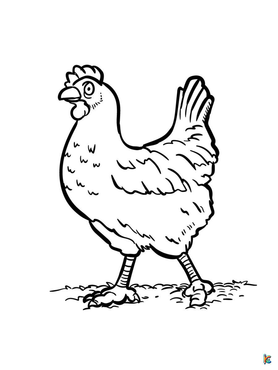 coloring pages chicken