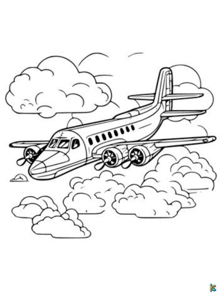 Airplane Coloring Pages – ColoringPagesKC