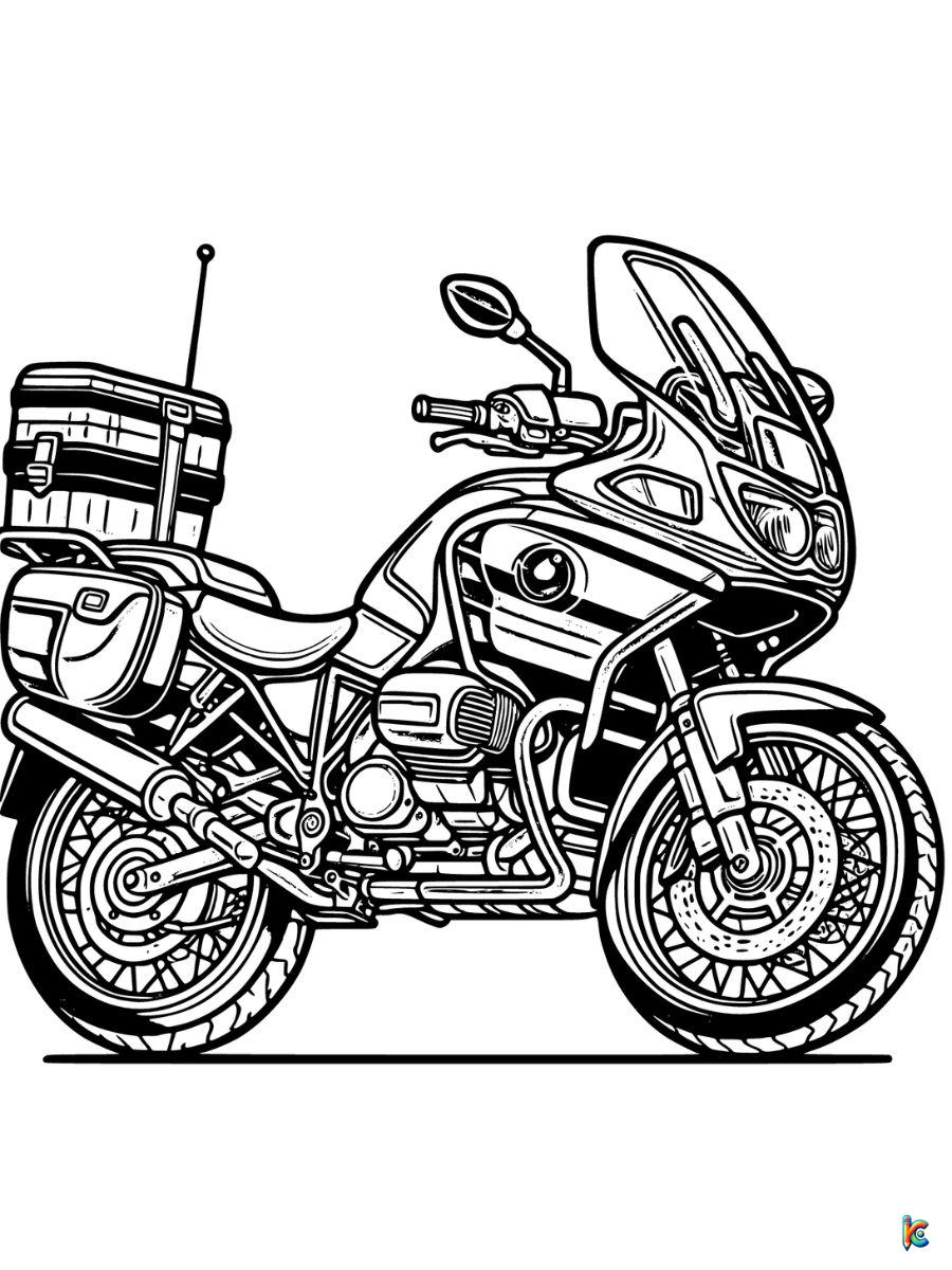 coloring pages motorcycle