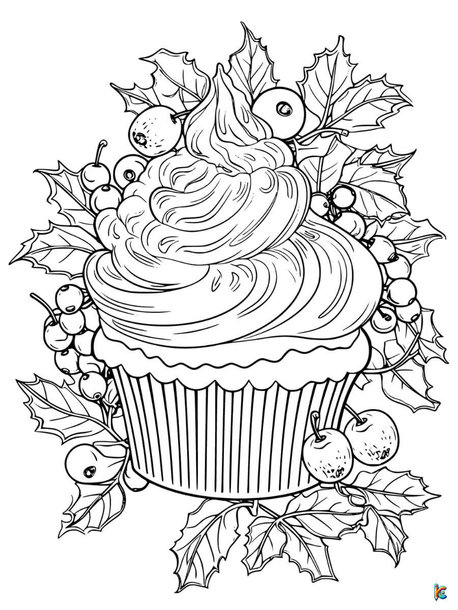 coloring pages of cupcakes