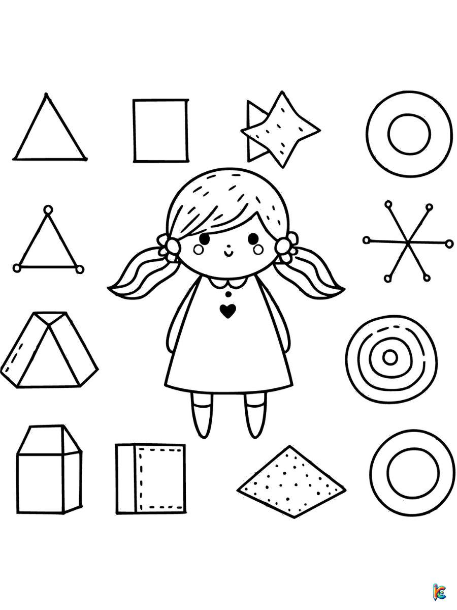 coloring pages on shapes