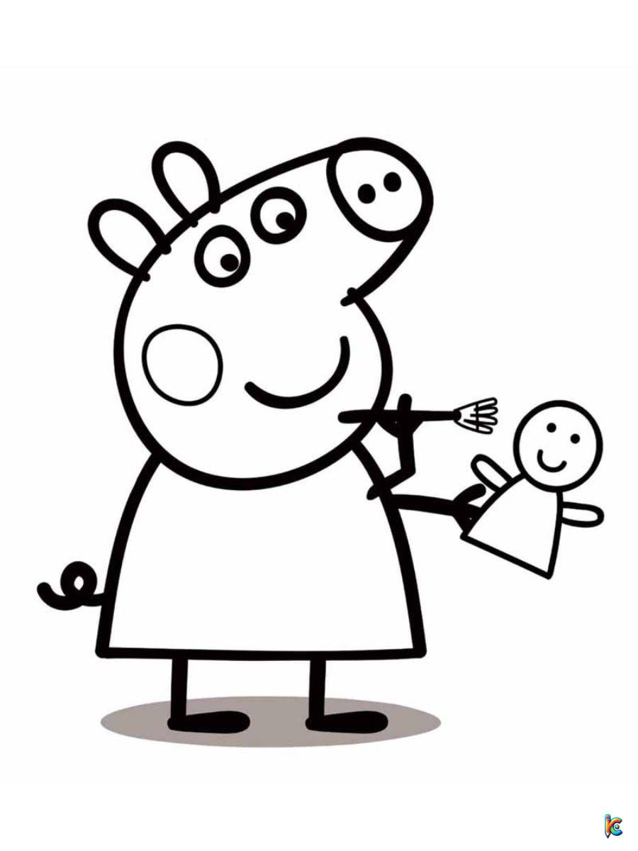 coloring pages peppa pig