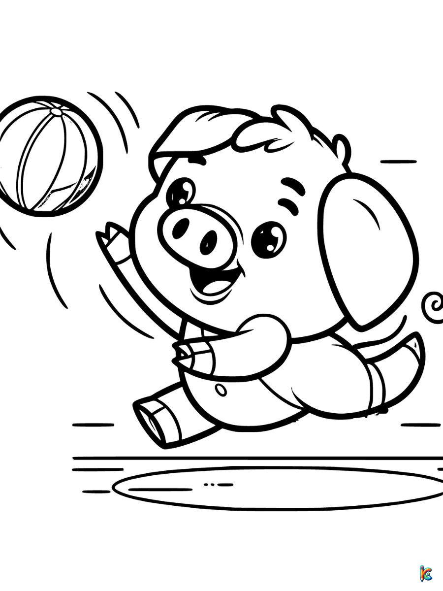 coloring pages pig