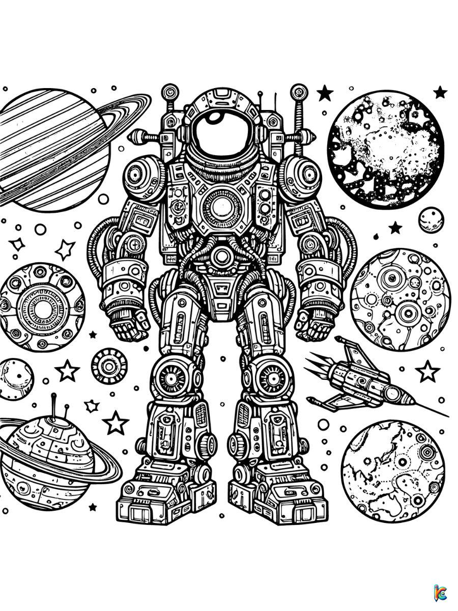 coloring pages robot