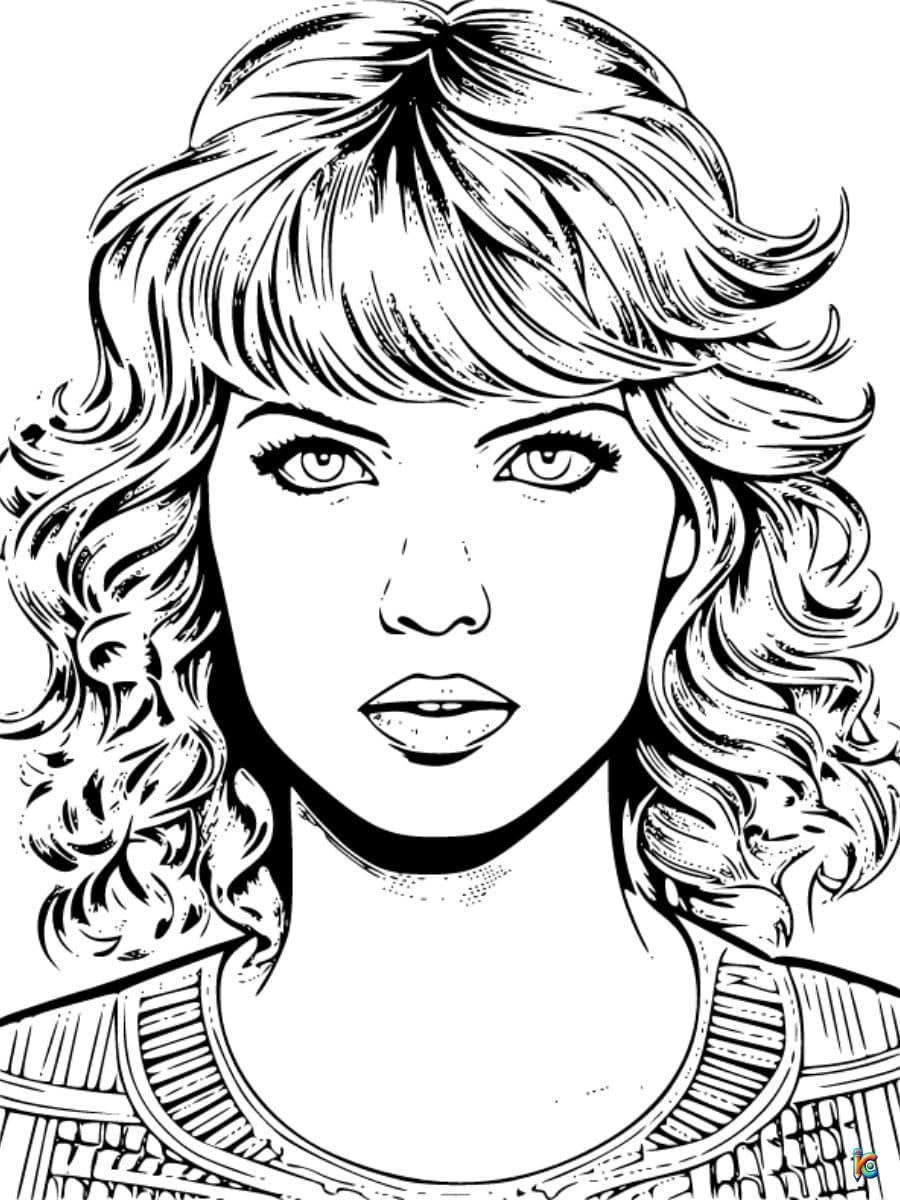 coloring pages taylor swift