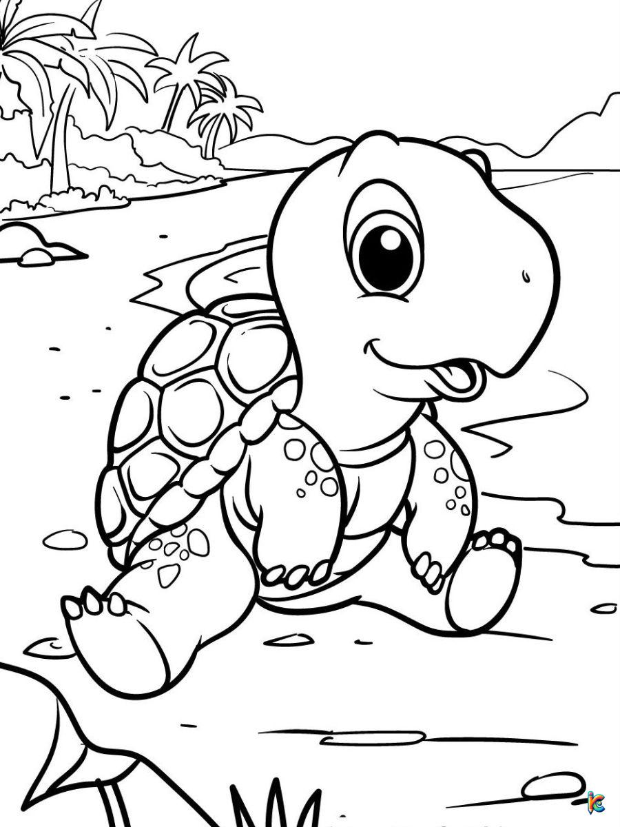coloring pages turtle