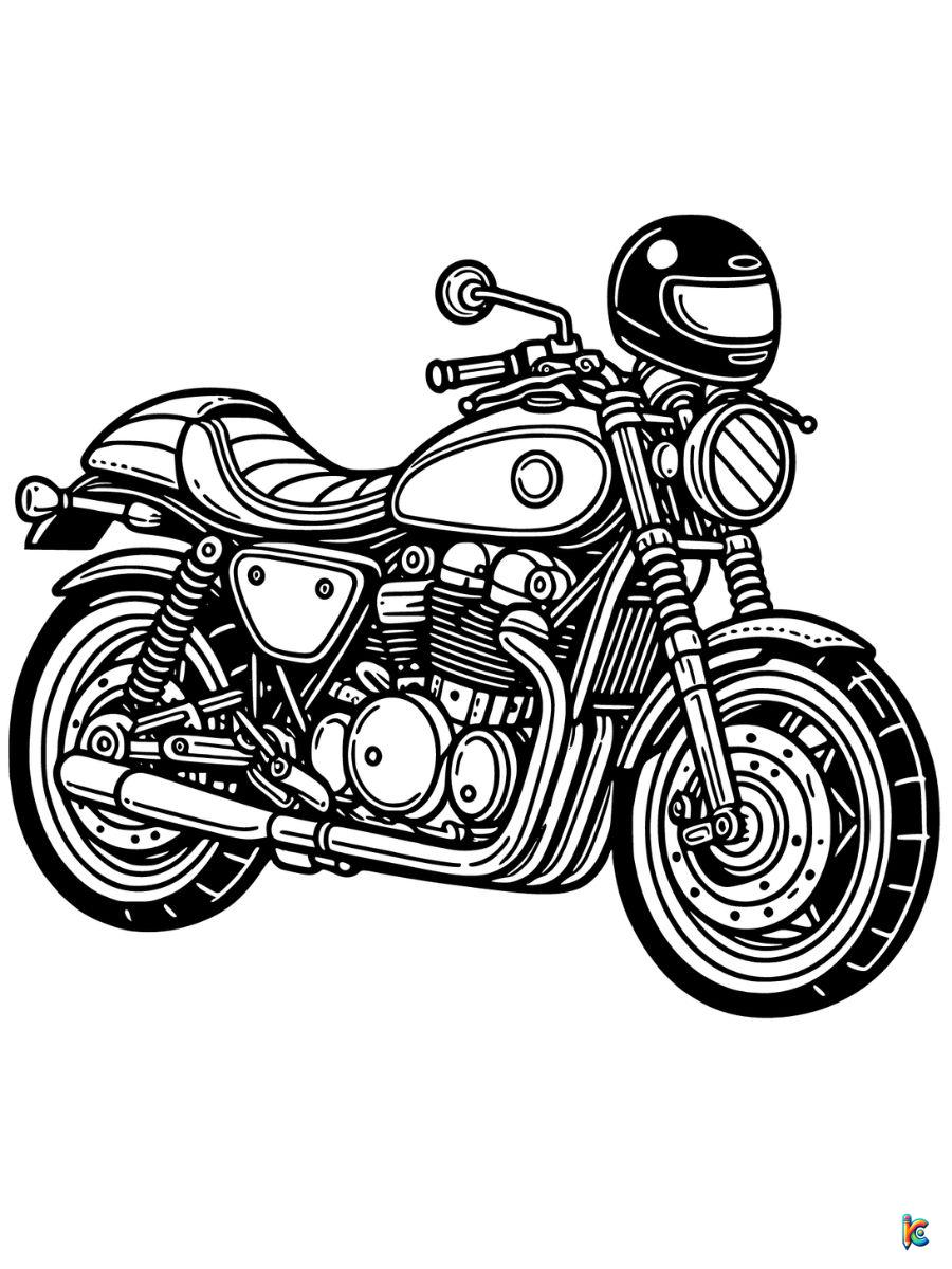 cool motorcycle coloring pages printable
