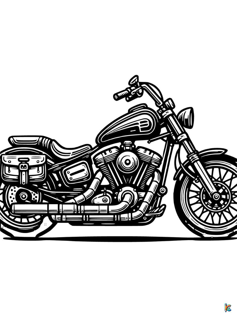 cool motorcycle coloring sheets
