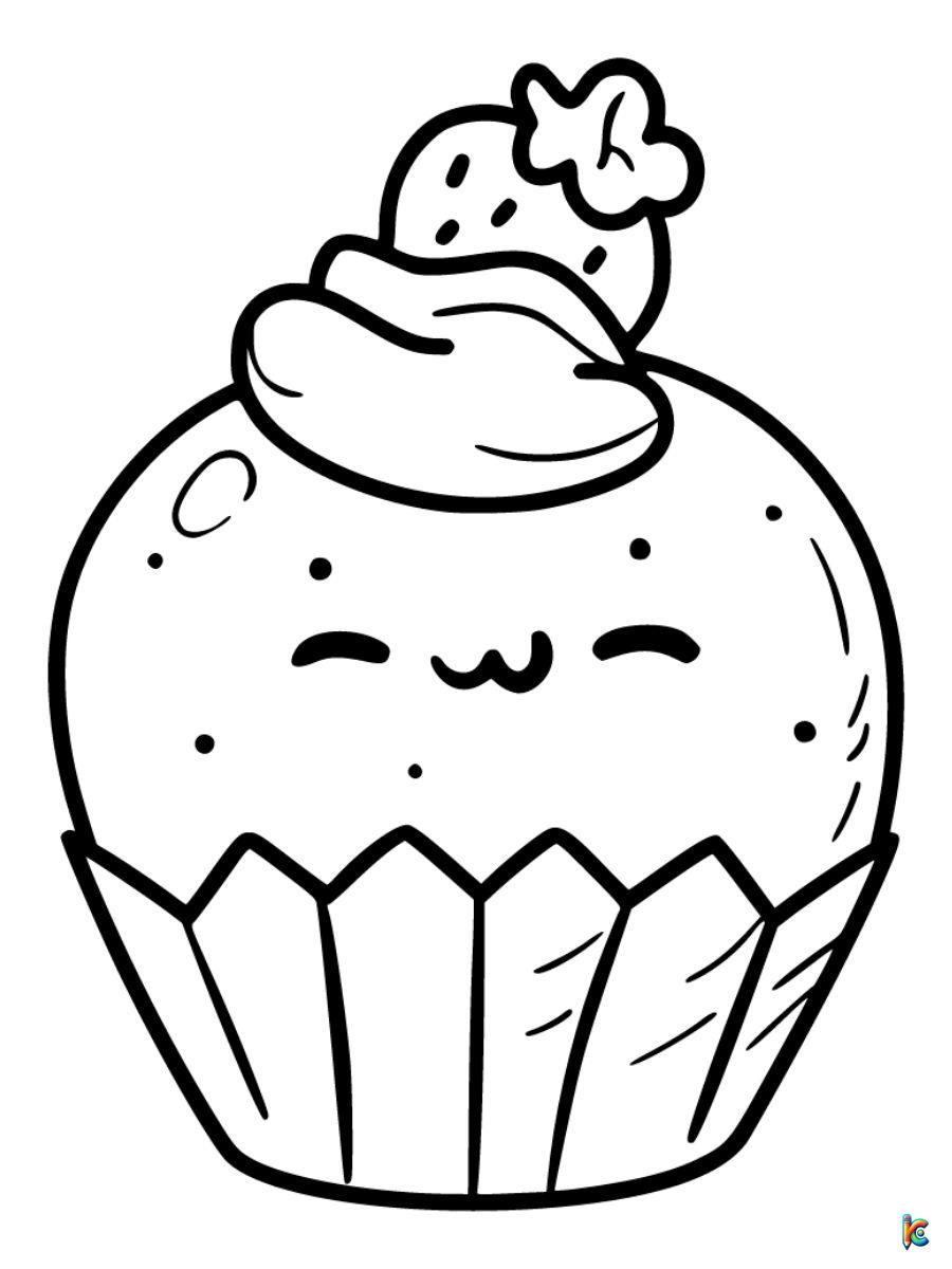 cupcakes coloring page