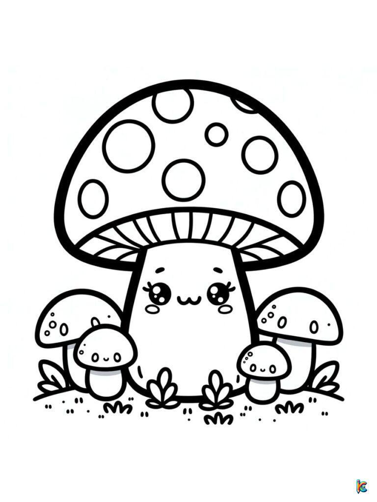 Mushroom Coloring Pages – ColoringPagesKC