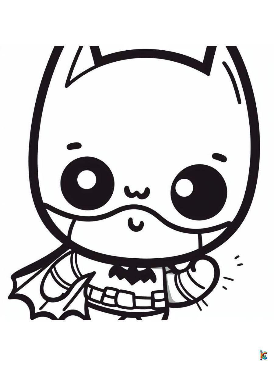 cute batman coloring pages free