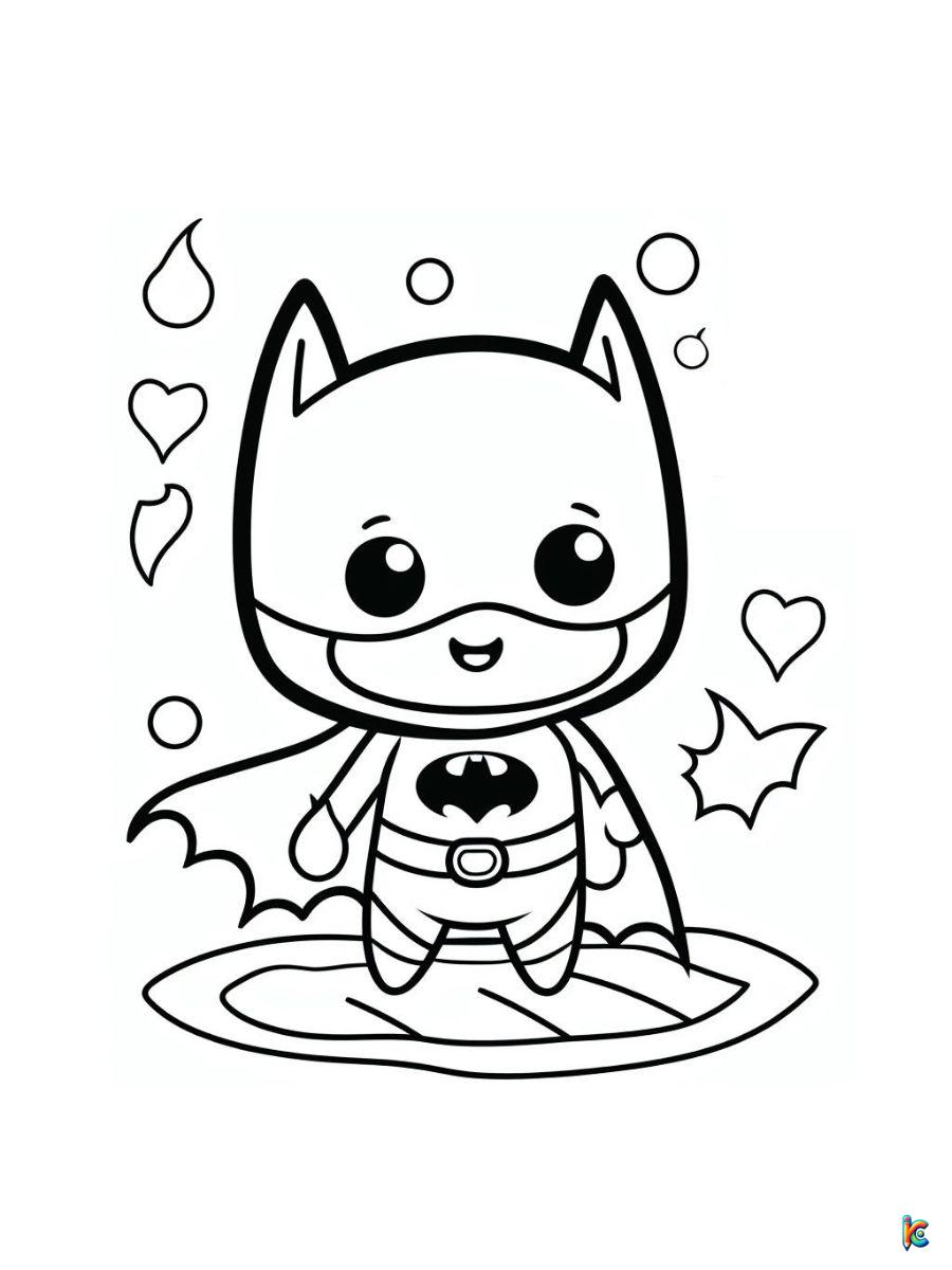 cute batman coloring pages printable
