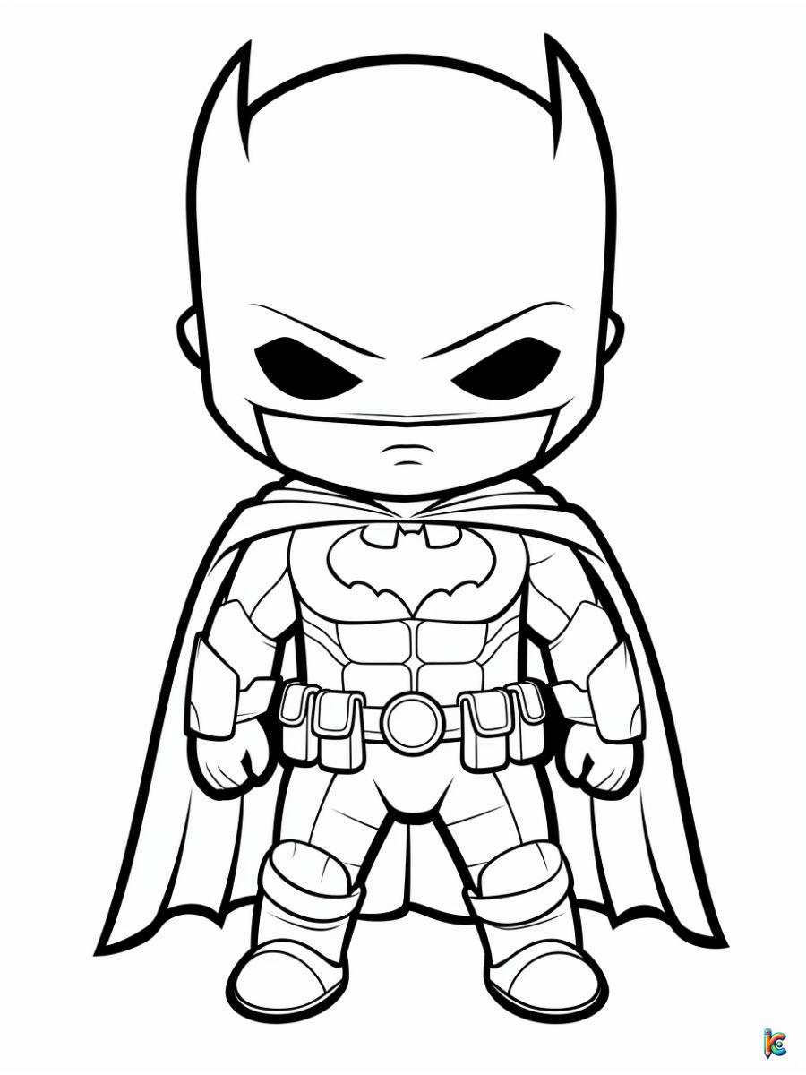 cute batman coloring to print