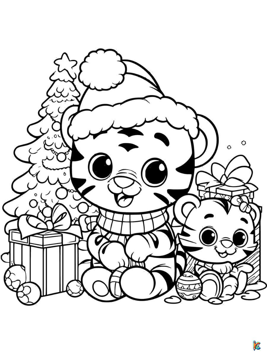 daniel tiger christmas coloring pages
