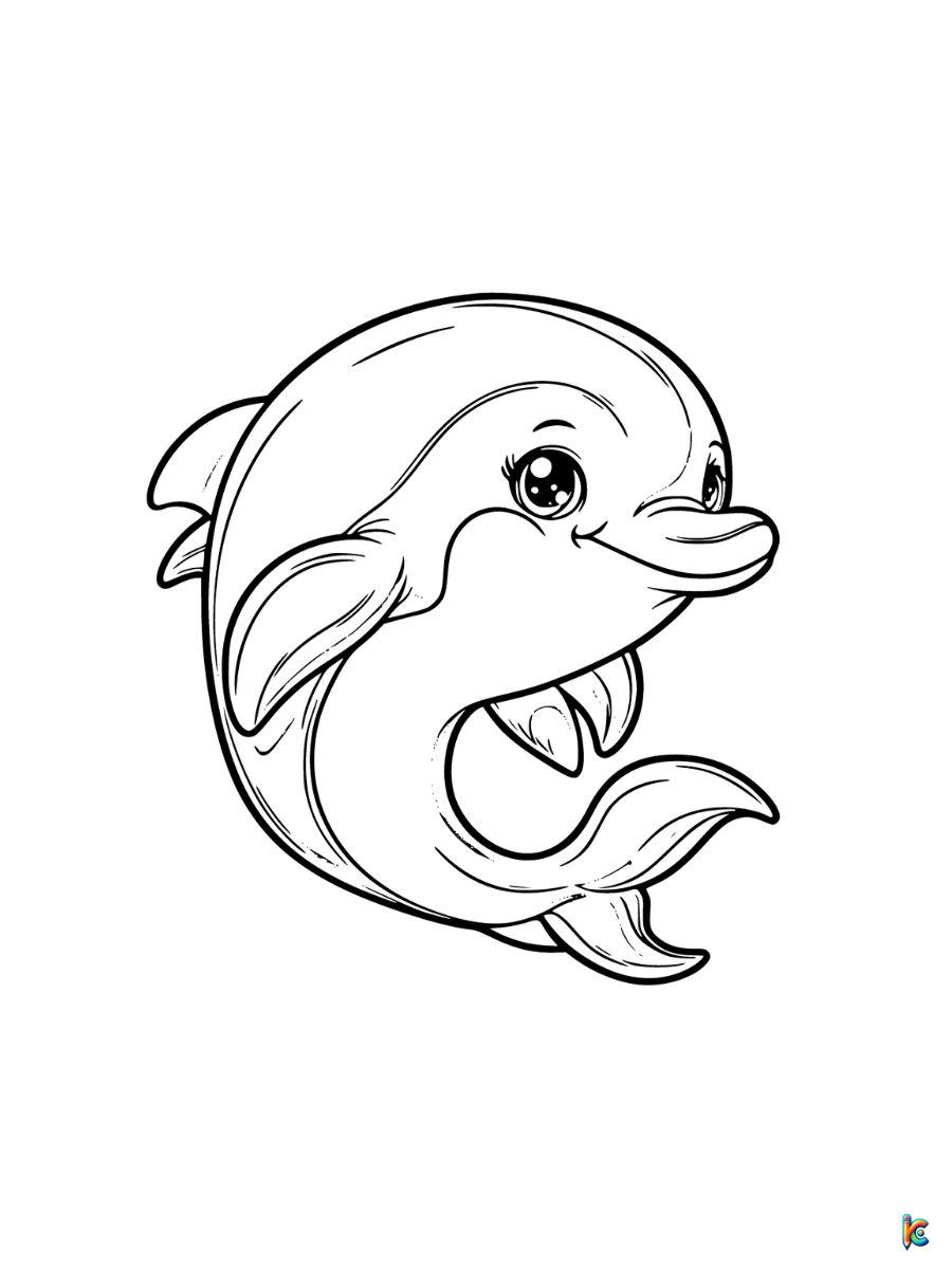 dolphin coloring pages printable