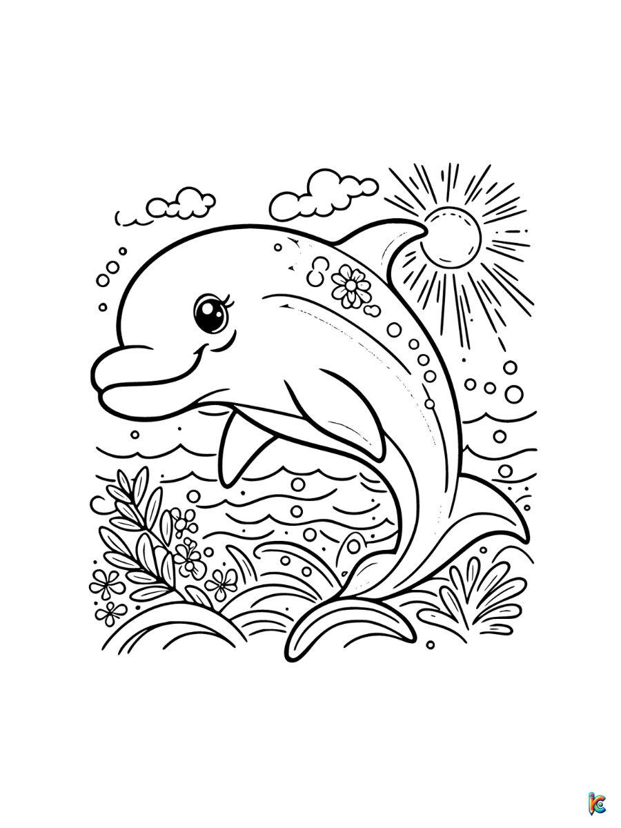 dolphin coloring pages