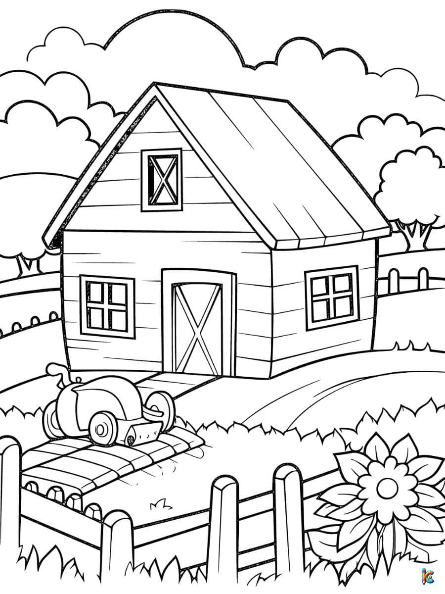 farm coloring pages free