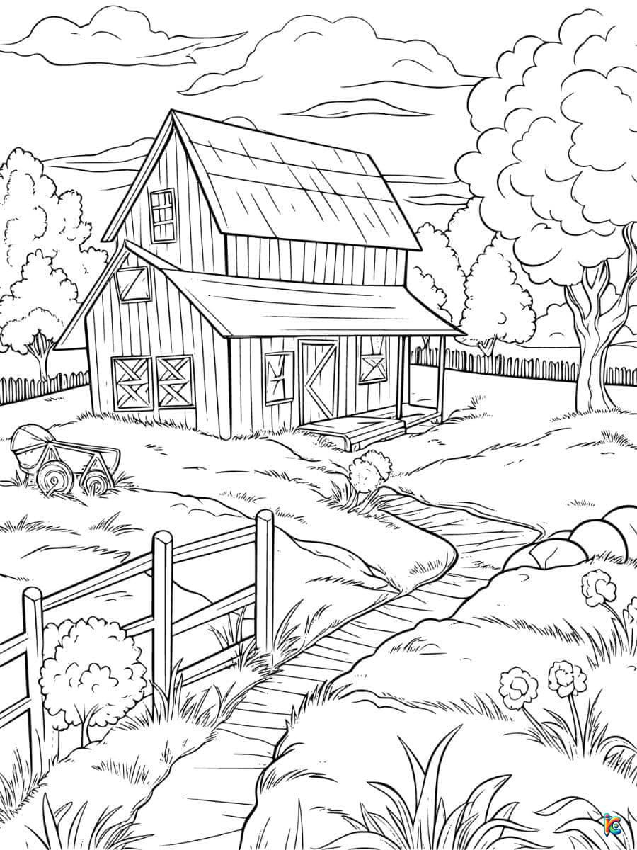 farming coloring pages