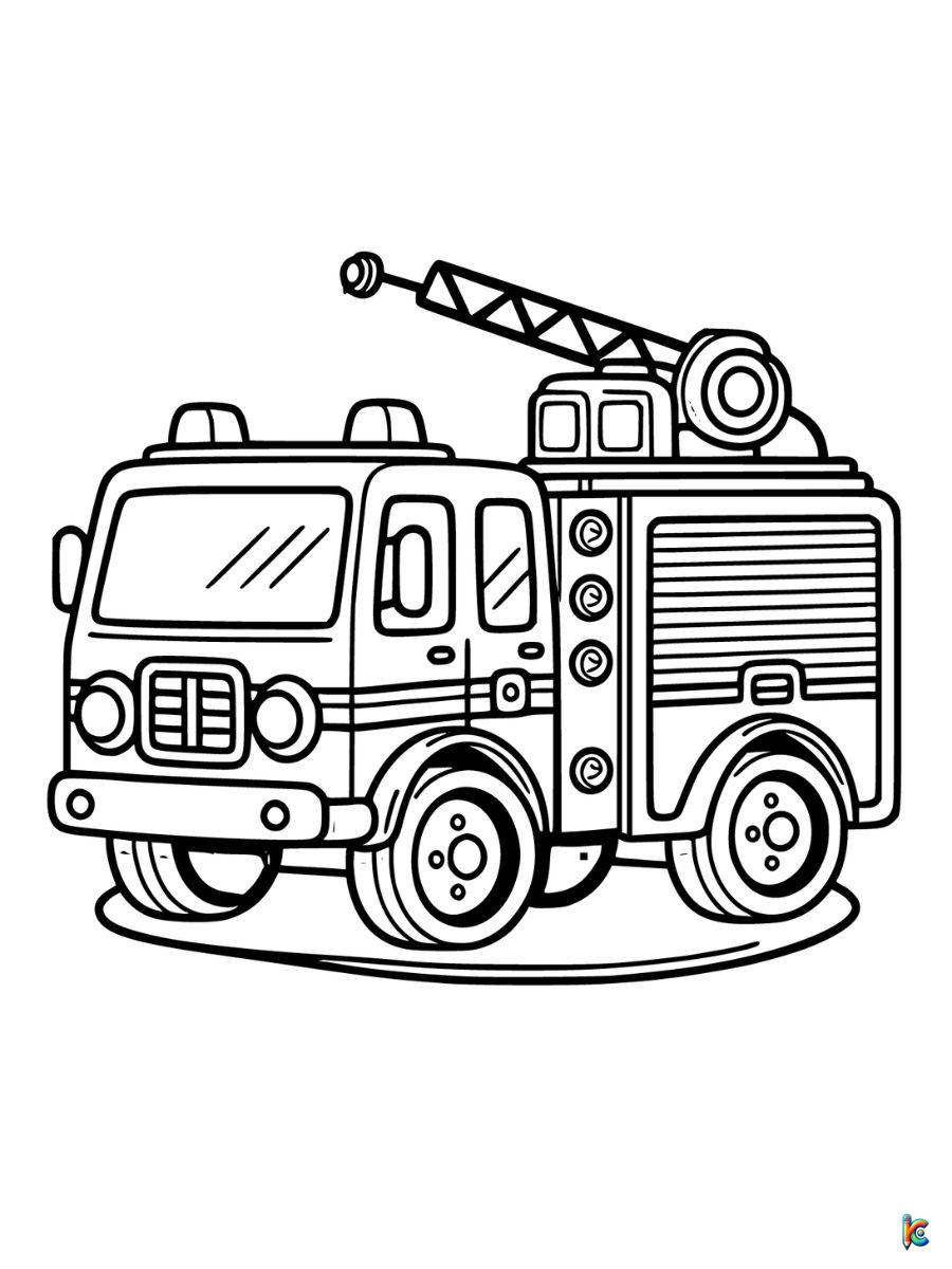fire truck coloring pages printable