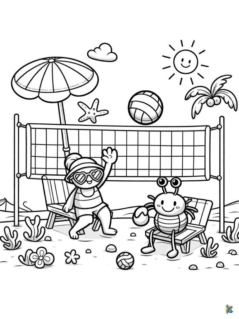 Beach Coloring Pages – ColoringPagesKC