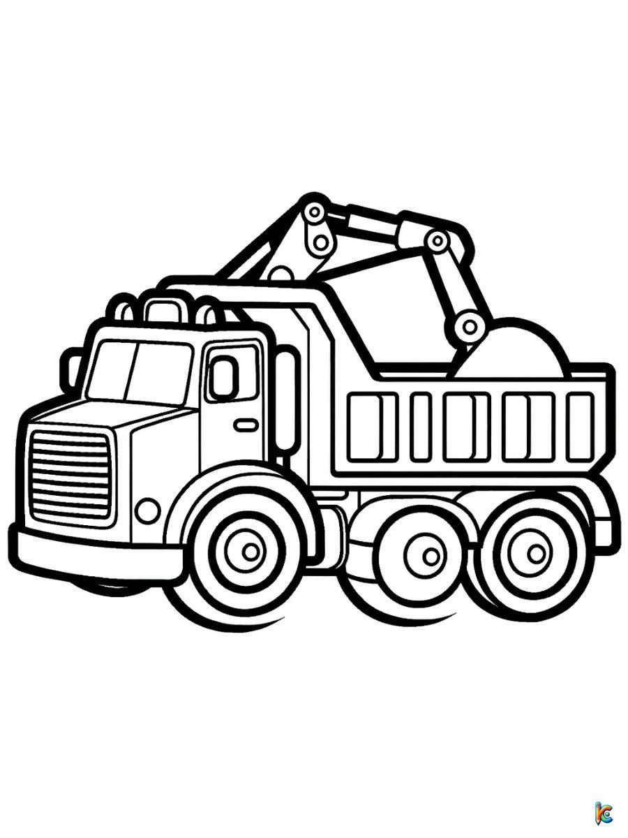 free coloring pages trucks