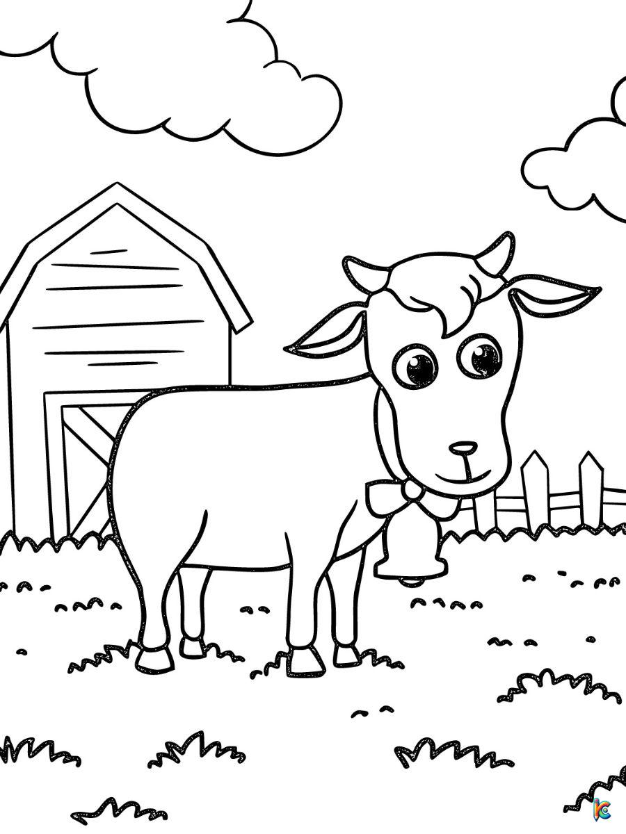 free farm animal coloring pages