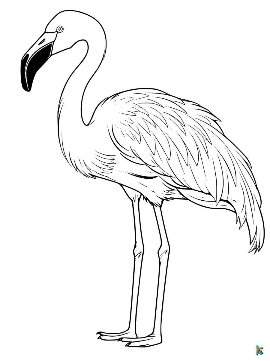 free flamingo coloring pages