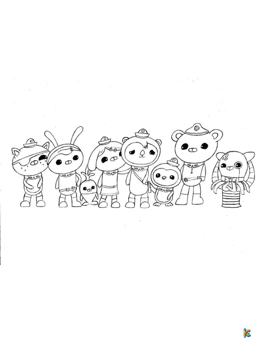 free octonauts coloring pages