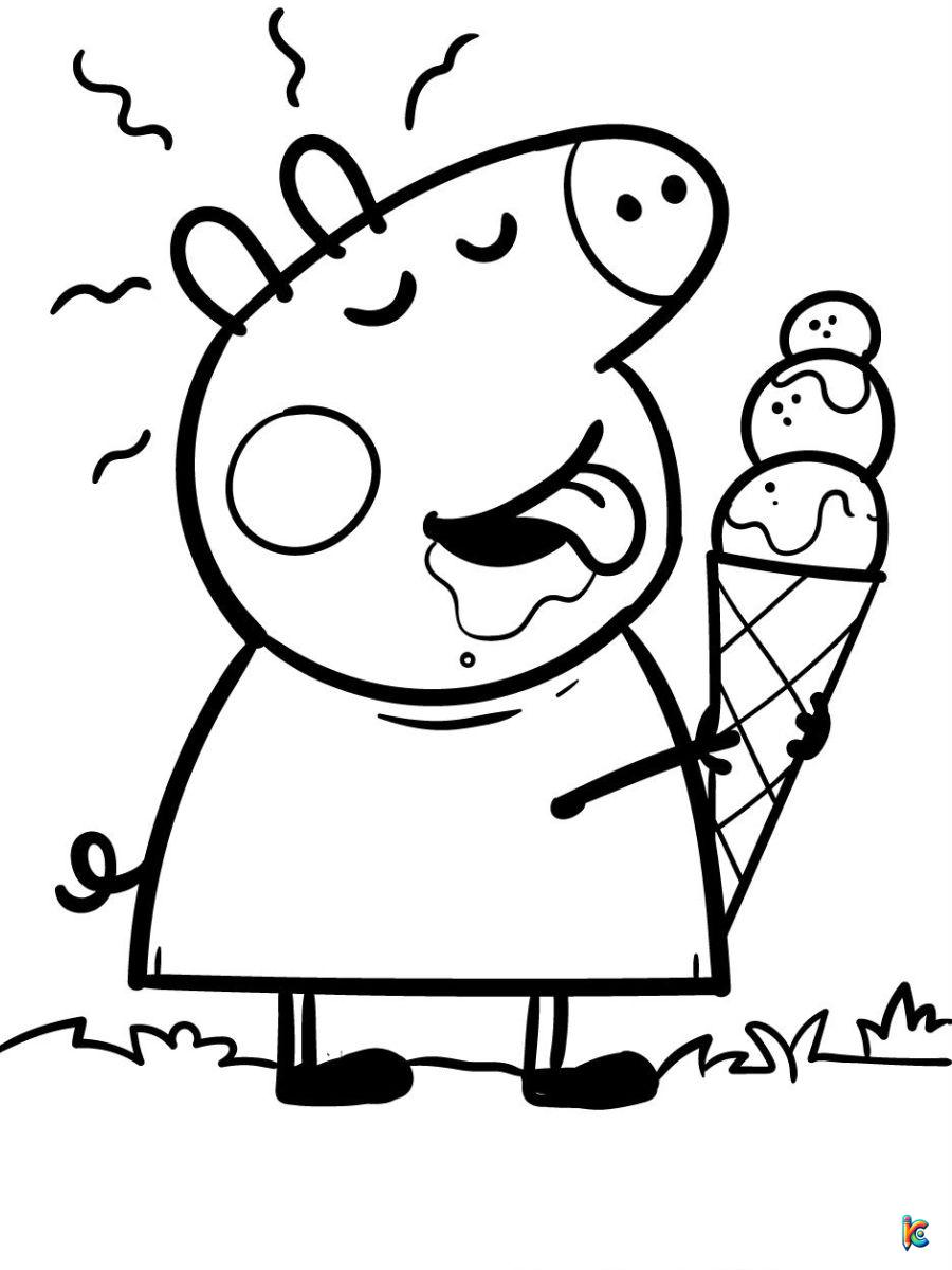free peppa pig coloring pages