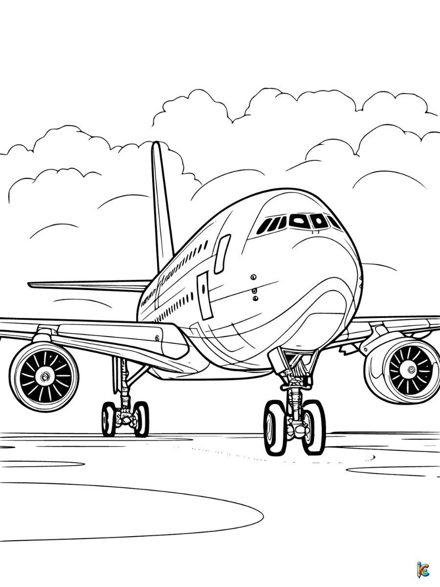 free printable airplane coloring pages