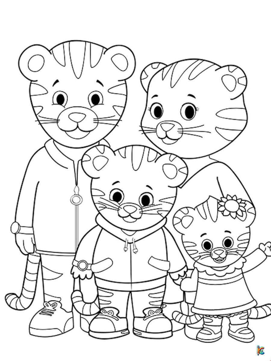 free printable daniel tiger coloring pages