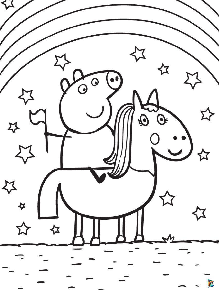 free printable peppa pig coloring pages