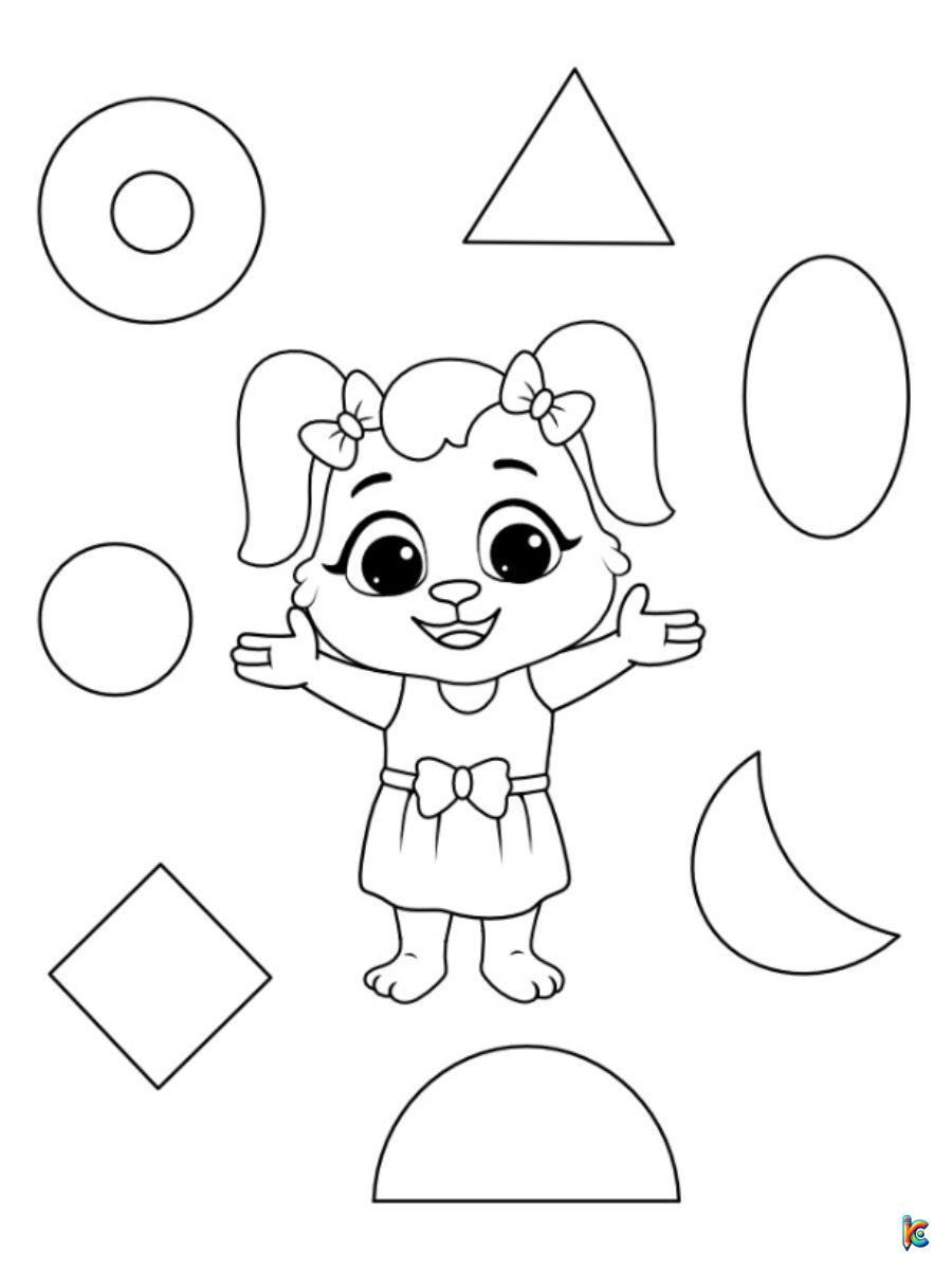 geometric shapes coloring pages